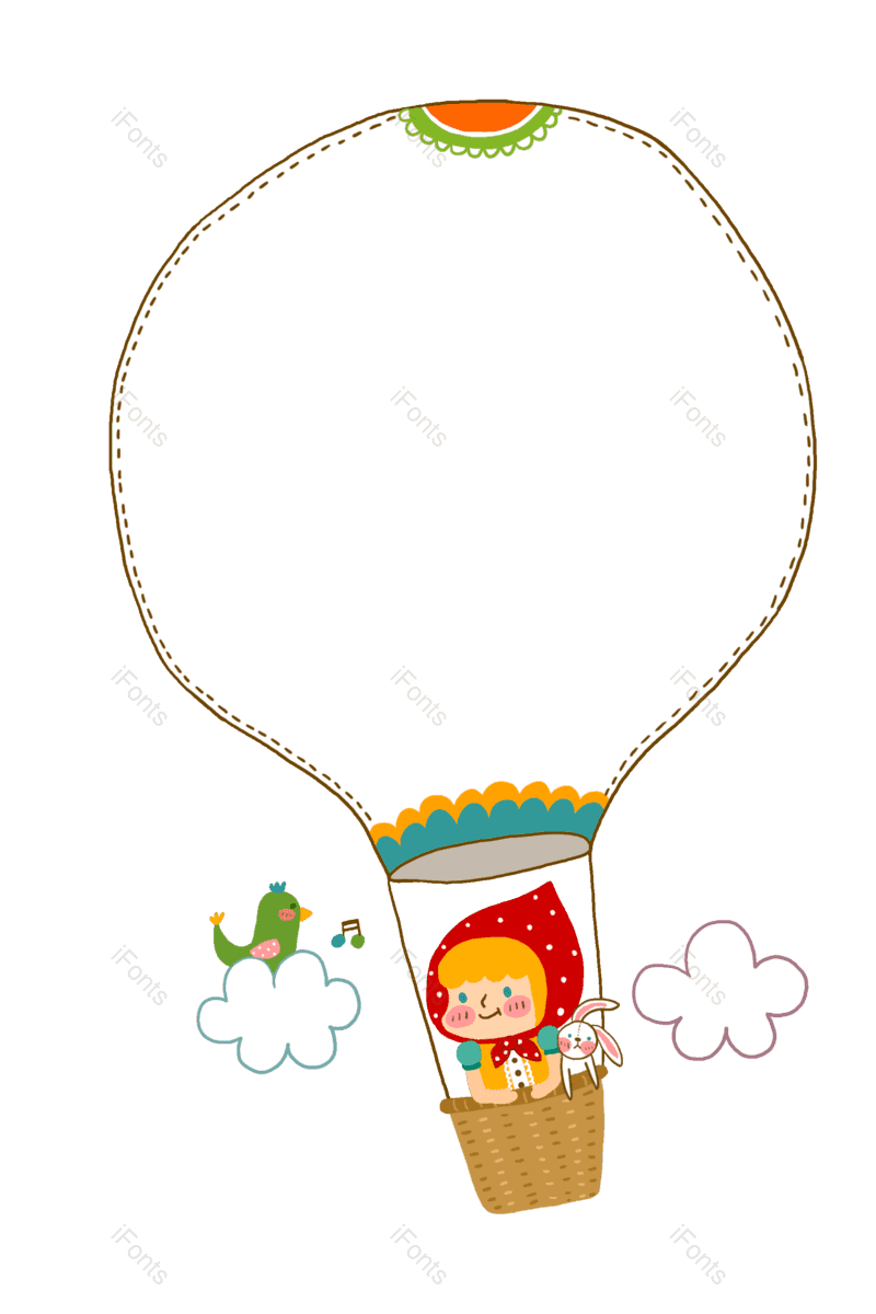 边框图片,卡通人物元素,装饰元素PNG,信息框免抠素材